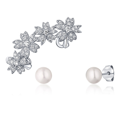 Комплет JwL Luxury Pearls JL0781, 1 x обетка + 2 x обетки со камења