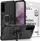 Mbrojtëse Alogy Stand Ring Armor për Samsung Galaxy S21, e zezë