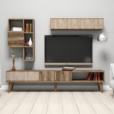 Mobilje TV Hommy Craft Milan Core, 180 cm, PAL 18 mm, dru natyral