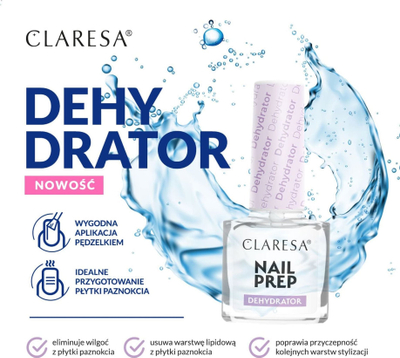 Bazë për manikyr Claresa Nailprep Dehydrator, për kapje maksimale, 5ml
