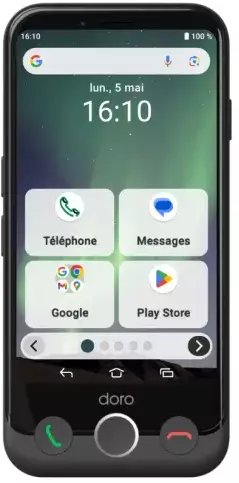 Telefoni Doro Aurora A10 Plus, 32GB, 4G, ngjyrë grafit