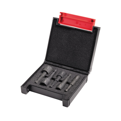Set bita magnetikë Milwaukee 0 Game COM, 5 copë, në kuti plastike, i zi