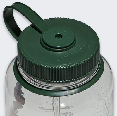 Shishe uji Nalgene Wide Mouth Sustain Citrus Hummingbird, 950ml, plastike Tritan, transparente