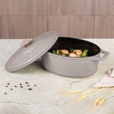 Tavë gize ovale Berlinger Haus Taupe BH-6541, 30cm, me kapak, taupe