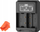 Karikues dual USB për bateri kamerë JJC Fuji DCH NPT125, për Fujifilm NP T125, i zi