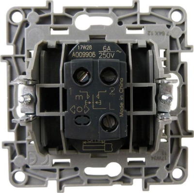 Buton kontrolli roletash Legrand Niloe 764512, 6A 250V, i bardhë