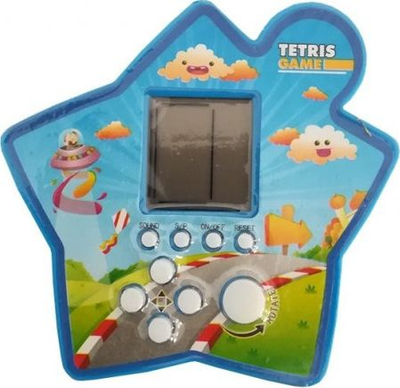 Loja elektronike xhepi Lean Sport Tetris Star, ekran i vogël, për kalamaj mbi 3 vjeç, e verdhë