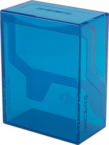 Kuti letra Gamegenic GGS22020, për 50+ karta, transparente, blu