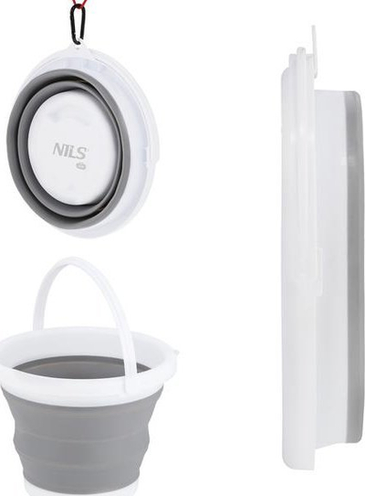 Kovë palosëse Nils Camp, 5L, plastike gome, gri