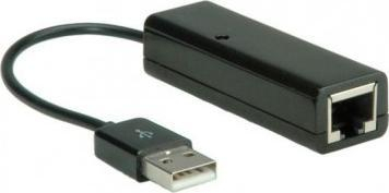 Adapter rrjeti VALUE 12.99.1107, USB 2.0 në Fast Ethernet 10/100 Mbps, i zi