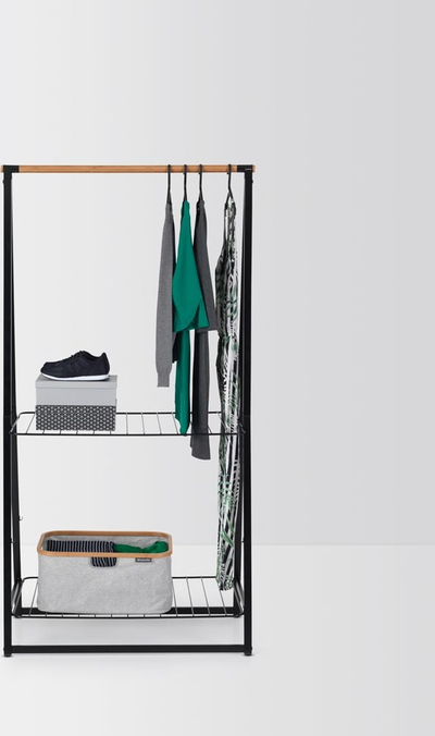 Varëse rrobash Brabantia Aluminium, set për shumë punë, të zeza