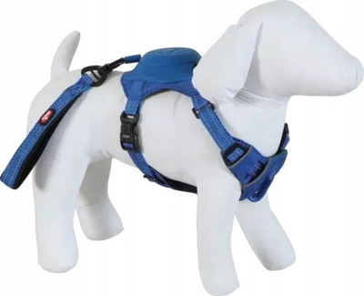 Градиник за кучиња Zolux Easy Ride, систем hands free, рефлектирачки ремени, црн