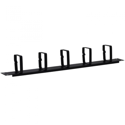 Panel menaxhimi kabllosh SPACER SPCM-1U-BK, 1U, për kabinet 19", i zi