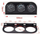 Set treguesash KET 3 në 1, 52mm, voltmetër temperaturë uji presion vaji, VDO look, i zi