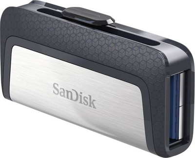 USB SanDisk Ultra Dual Drive, 256GB, USB 3.0, gri