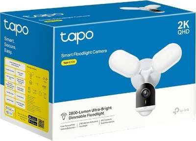 Kamerë sigurie e jashtme TP-Link Tapo C720, 2K QHD, reflektor LED, e bardhë