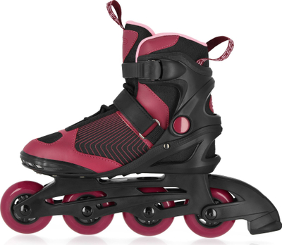 Patina inline Spokey Revo, rrota 80 mm, kushineta ABEC-7, të kuqe e zeza, nr EU 40
