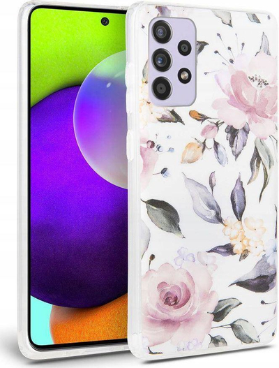 Mbrojtëse Tech-Protect FLORAL për Galaxy A52 LTE/ 5G, e bardhë