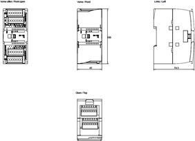 Modul analog PLC Siemens SM 1231, 24V DC, për SIMATIC S7-1200, i zi