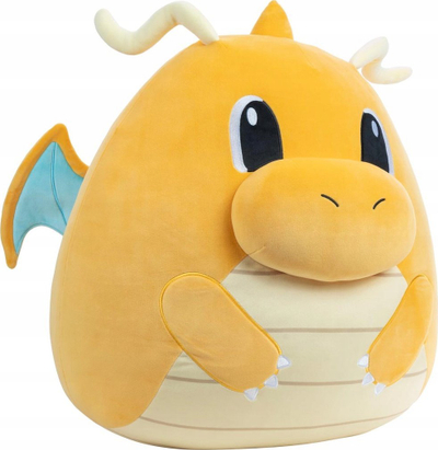 Lodër pelushi Squishmallows Pokemon Dragonite, 50 cm, portokalli