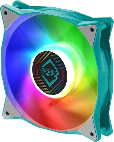 Ventilatorë kase për PC Iceberg Thermal IceGALE ARGB, 120mm, set me 3 copë, ngjyrë teal