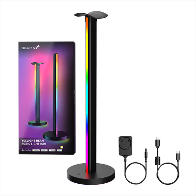 Shirit drite smart Yeelight Beam RGBIC, set 2 copë, sinkronizim muzikë, i zi