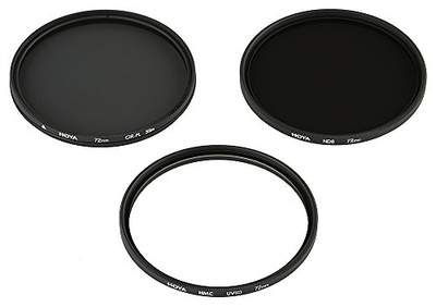 Set filtra fotografikë Hoya Digital Filter Kit II, 77mm, UV CPL NDX8, me çantë
