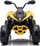 Motorr elektrik për fëmijë Lean Cars CAN-AM Renegade, 12V, me telekomandë, i verdhë