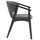 Kolltuk ngrënieje Yeger 62,5x60x79Hcm (HM9995.01), zezë/ gri