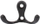 Varesë rrobash Domoletti HANGER FURN WK19, për mur, e zezë