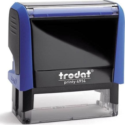 Stempël vetëngjyrues Trodat Printy 4914, 64x26mm, jastëk boje blu e zezë