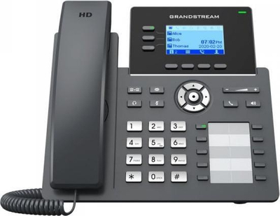 IP телефон Grandstream GRP2604, 3 линии, 6 SIP сметки, црн