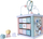 Kub druri edukativ ECOTOYS, sorter formash, labirint rruazash, ngjyra pastel