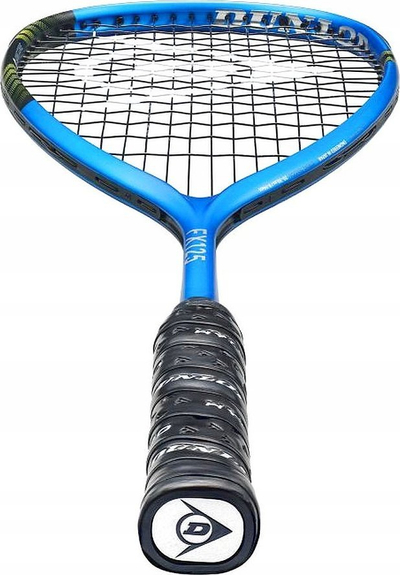 Ракета за сквош Данлоп FX 125, 125 g, 500 cm², сина