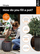 Vazo dekorative Capi Europe Ball Planter Rib NL 43x41, për mrena dhe jashtë, anthracite e zezë