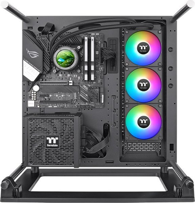 Sistem ftohje me ujë për procesor Thermaltake TH360 V2 Ultra EX ARGB, radiator 360mm, ekran LCD 2.1", i zi