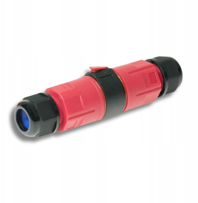 Konektor hermetik kabllosh ZKH-5BO, 5 pina 16A 450V AC, IP68, i kuq