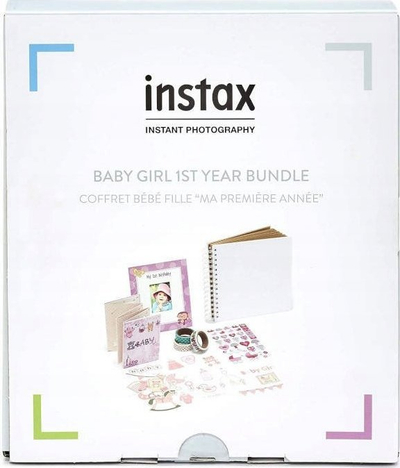 Set aksesorësh Fujifilm Instax Baby Girl 1st Year Bundle, për foto Mini, rozë