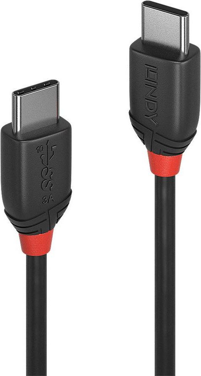 Kabllo USB Lindy USB C në USB C, 1.5 m, i zi