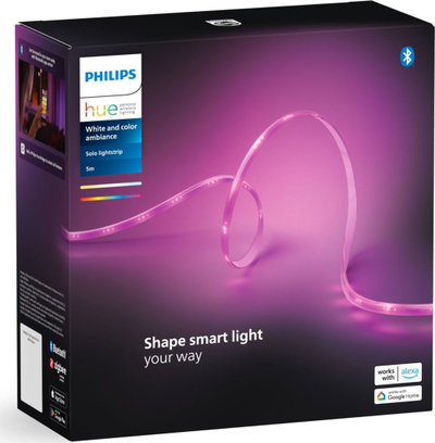 Shirit LED Philips Hue Lightstrip Solo, 5m, RGB, i bardhë