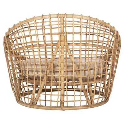 Kolltuk rattan natyral 103×92×81 cm (HM9814), bardhë