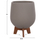 Set vazo dekorative Tryll HM4681.03, 3 copë, fiber cement me bazë druri, gri