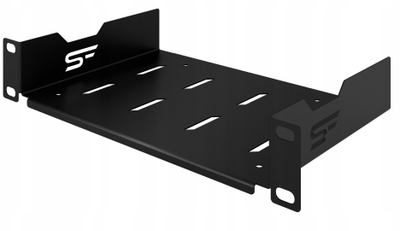 Raft fiks për kabinet RACK Standard 1U 10", thellsi 150 mm, i zi