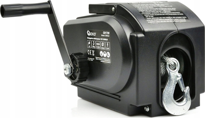 Vinç elektrik portativ Carpoint, 12V, 907kg, gri