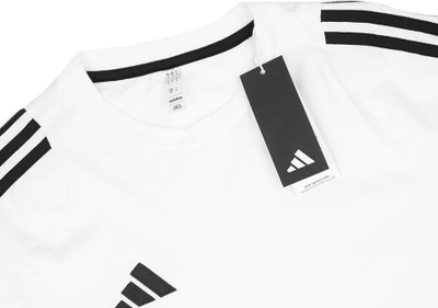 Bluzë sportive adidas TIRO 24 Sweat Tee M IR9353, pambuk, për meshkuj, e bardhë