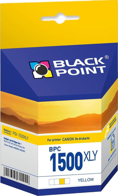 Fishkë boje Black Point BPC1500XLY, për Canon Maxify MB2000 MB2050, e verdhë