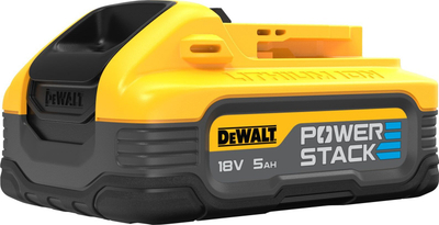 Set bateri Dewalt Powerstack DCBP518H2, 18V, 5Ah, i verdhë