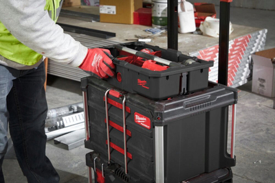 Tabaka veglash Milwaukee Packout Tool Tray, 50 cm, me ndarje, e zezë