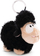 Varëse çelësash pelushi Nici Green Black Sheep, 9 cm, dele, e zezë