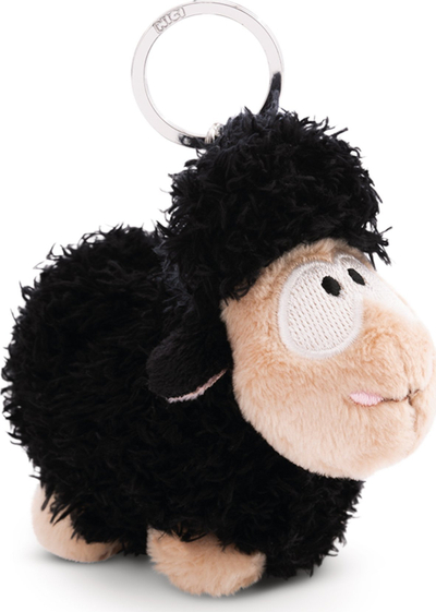 Varëse çelësash pelushi Nici Green Black Sheep, 9 cm, dele, e zezë